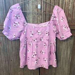 Miami Pink Floral Blouse